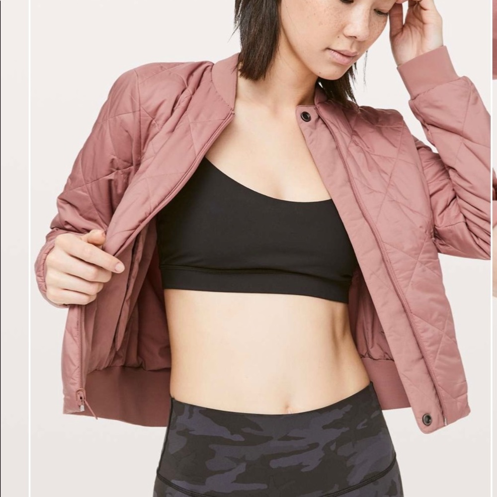 Lululemon Warm Two Ways Bomber in Copper Coil sz 6